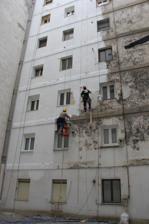 Pintura y rehabilitación de Fachada en Santander