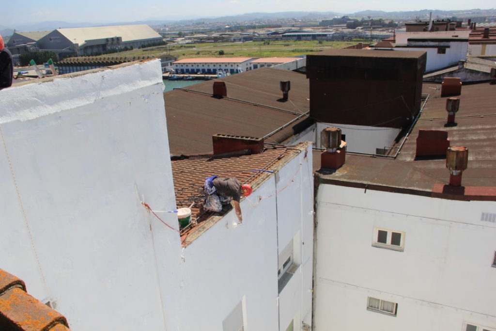 Pintura y rehabilitación de Fachada en Santander